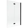 Mexen Mist paravan de baie 2-panouri dreapta 120 x 150 cm, transparent, negru - 8A9-120-002-70-00-P