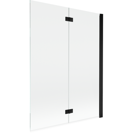 Mexen Mist ecran de duș 2 foi drept 130 x 150 cm, transparent, negru - 8A9-130-002-70-00-P