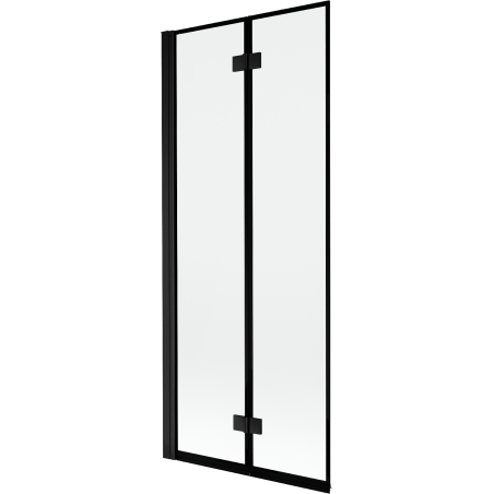 Mexen Mist paravan pentru cadă, cu 2 uși, stânga, 80 x 150 cm, ramă neagră, negru - 8A9-080-002-70-70-L