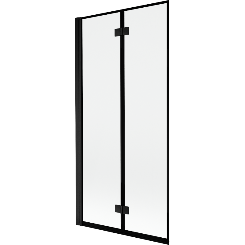 Mexen Mist paravan de baie cu 2 uși stânga 90 x 150 cm, ramă neagră, negru - 8A9-090-002-70-70-L