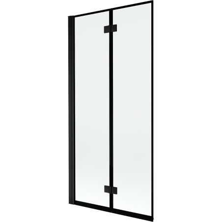 Mexen Mist paravan de baie cu 2 uși stânga 90 x 150 cm, ramă neagră, negru - 8A9-090-002-70-70-L