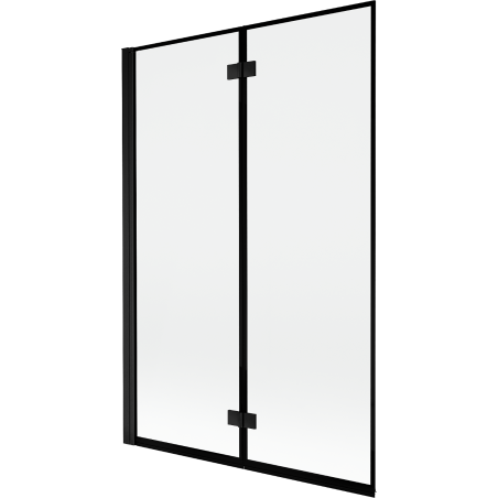 Mexen Mist paravan de duș cu 2 uși, stânga, 120 x 150 cm, cadru negru, negru - 8A9-120-002-70-70-L