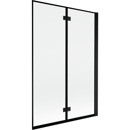 Mexen Mist paravan de duș 2-canate dreapta 120 x 150 cm, ramă neagră, negru - 8A9-120-002-70-70-P