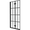 Mexen Mist panou duş cu 2 uşi stânga 80 x 150 cm, grilaj negru, negru - 8A9-080-002-70-77-L