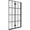 Mexen Mist paravan de baie cu 2 uși batante dreapta 100 x 150 cm, grilaj negru, negru - 8A9-100-002-70-77-P