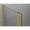 Paravan cadă Mexen Mist 2-panouri 130 x 150 cm, transparent, auriu periat - 8A9-130-011-55-00