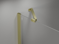 Paravan cadă Mexen Mist 2-panouri 130 x 150 cm, transparent, auriu periat - 8A9-130-011-55-00
