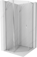 Mexen Mist L ötszögletű, 100 x 100 cm-es, átlátszó, króm zuhanykabin - 8A8L-100-100-01-00