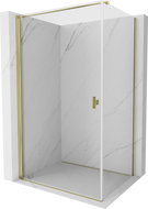 Mexen Mist-B cabină de duș pivotantă 70 x 85 cm, transparent, auriu - 8A2T-070-085-50-00