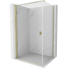 Cabină de duș pivotantă Mexen Mist-B 100 x 90 cm, transparent, auriu - 8A2T-100-090-50-00