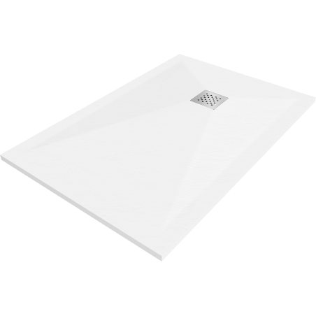 Mexen Stone+ szögletes kompozit zuhanytálca 80 x 70 cm, Fehér - 44107080
