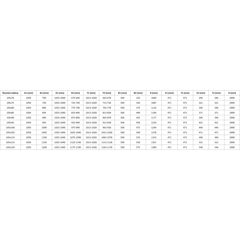 Mexen Mist-F Duo cabină de duș pliabilă stânga 105 x 75 cm, transparentă, neagră - 8A6-105L-075P-70-00