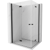 Mexen Mist-F Duo cabină de duș pliabilă 115 x 80 cm, transparent, neagră - 8A6-115L-080P-70-00