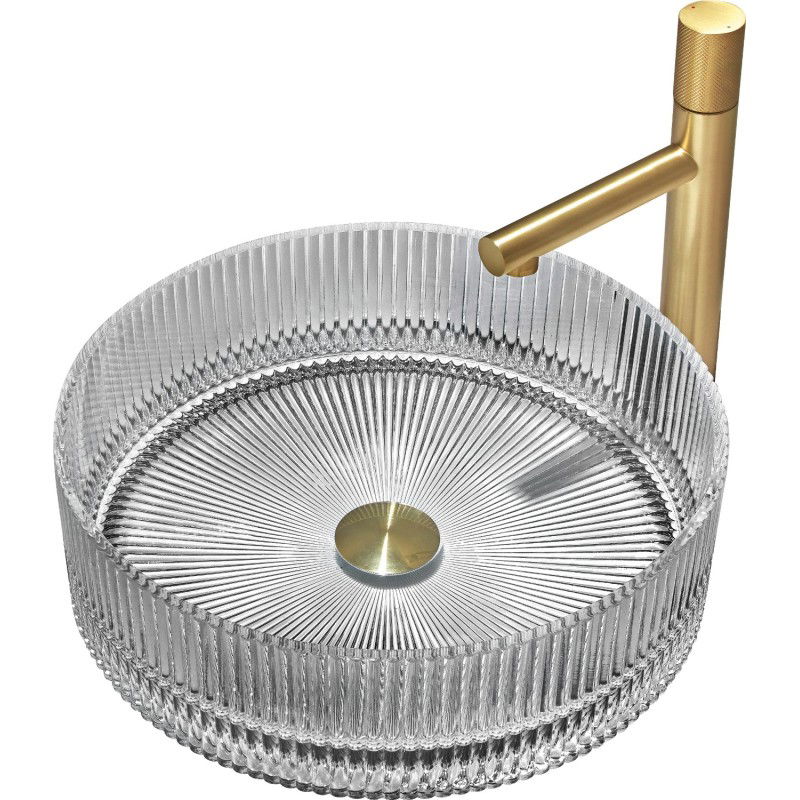Mexen Eiva lavoar de sticlă pentru blat 39 x 39 cm, gri - 24163966
