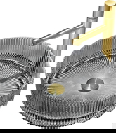 Mexen Eiva chiuveta de blat din sticlă 39 x 39 cm, neagră - 24163970