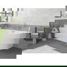 Mexen Silo cadă de baie independentă colț stânga striată 170 x 80 cm, albă, preaplin auriu - 52891708000L-50