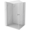 Mexen Mist-B Duo cabină de duș cu ușă batantă 100 x 75 cm, transparentă, crom - 8A2-100-075-01-00