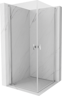 Mexen Mist-B Duo cabină de duș cu uși pivotante 80 x 80 cm, transparent, crom - 8A2-080-080-01-00