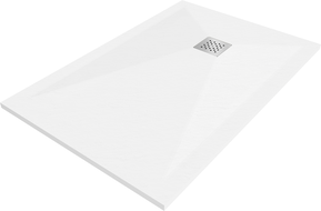 Mexen Stone+ szögletes kompozit zuhanytálca 100 x 80 cm, Fehér - 44108010
