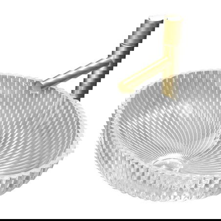 Mexen Zira chiuvetă de sticlă pe blat 53 x 35 cm, transparent - 24175300