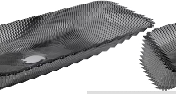 Mexen Tiva chiuvetă pe blat din sticlă 46 x 33 cm, neagră - 24184670