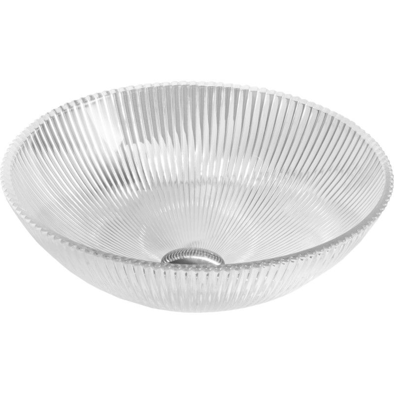 Mexen Zuri lavoar din sticlă montat pe blat 39 x 39 cm, transparent - 24193900