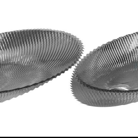 Mexen Zuri chiuvetă din sticlă montată pe blat 39 x 39 cm, neagră - 24193970