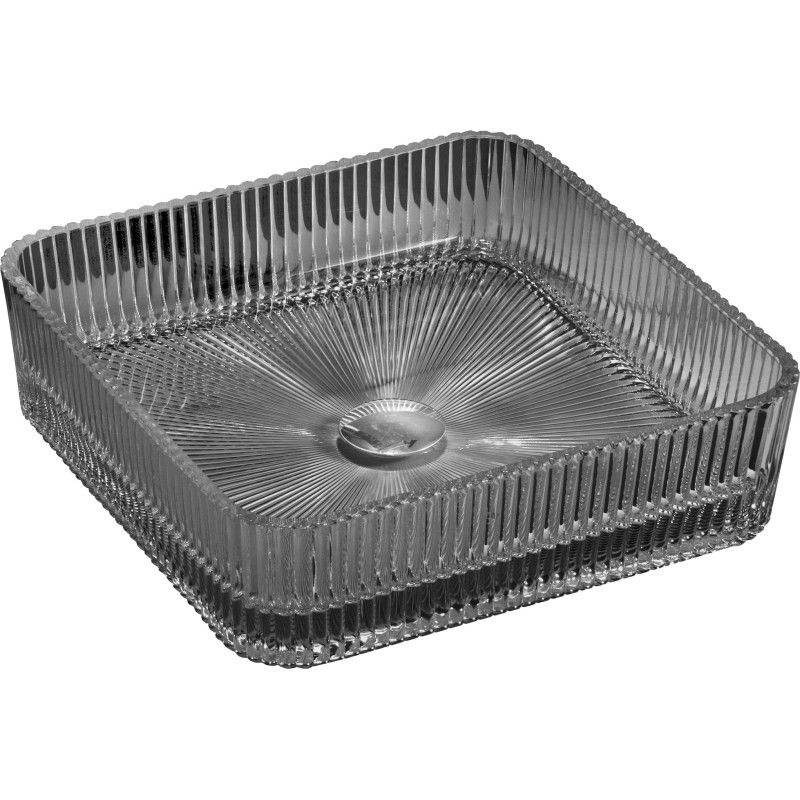 Mexen Nira üvegből készült pultra szerelhető mosdókagyló 39 x 39 cm, fekete - 24203970