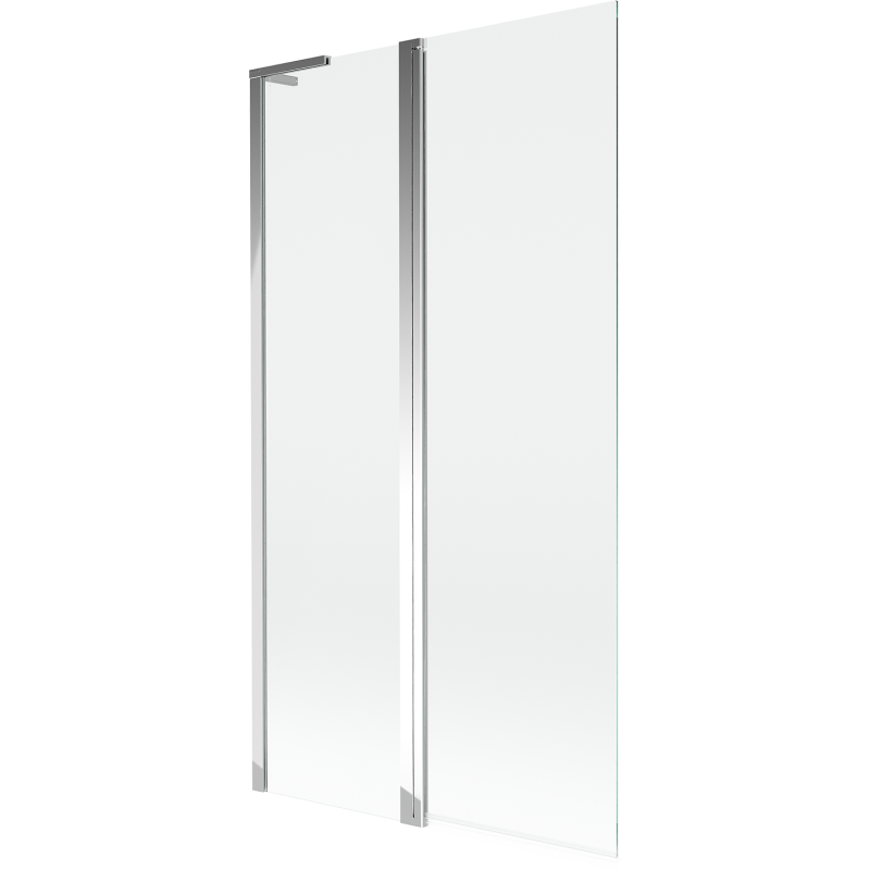 Mexen Mist L ecran de cadă 2-pliabil 100 x 150 cm, transparent, crom - 8A9L-100-011-01-00