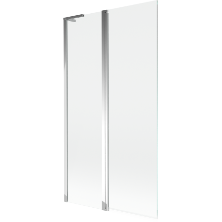 Mexen Mist L ecran de cadă 2-pliabil 100 x 150 cm, transparent, crom - 8A9L-100-011-01-00