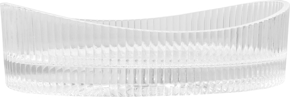 Mexen Kivo lavoar din sticlă, montat pe blat, 50 x 37 cm, transparent - 24215000