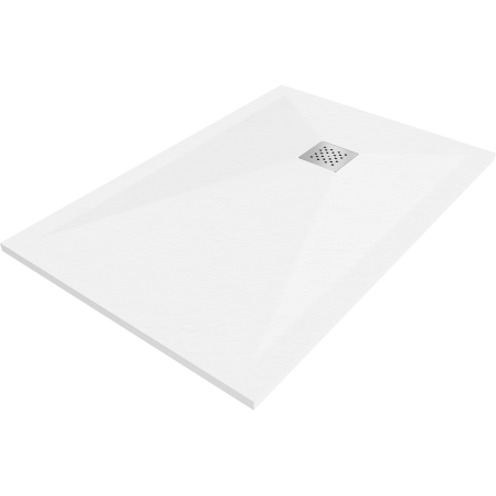 Mexen Stone+ szögletes kompozit zuhanytálca 130 x 80 cm, Fehér - 44108013