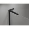 Cabină de duș pentagonală asimetrică Mexen Mist L dreaptă de 80 x 100 cm, rame negre, neagră - 8A8L-080-100-70-70-P