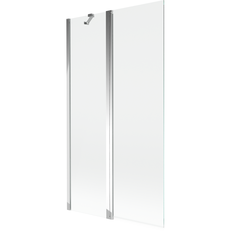 Paravan de baie Mexen Mist, 2-pliuri, 100 x 150 cm, transparent, crom - 8A9-100-011-01-00