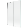 Mexen Mist paravan cadă 2-strat 110 x 150 cm, transparent, crom - 8A9-110-011-01-00