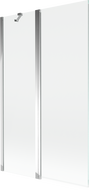 Mexen Mist paravan de duș cu 2 uși 110 x 150 cm, transparent, crom - 8A9-110-011-01-00