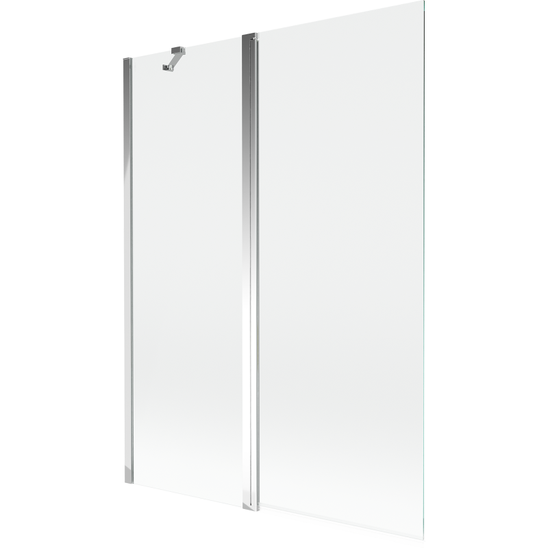 Mexen Mist paravan de baie 2-canate 130 x 150 cm, transparent, crom - 8A9-130-011-01-00