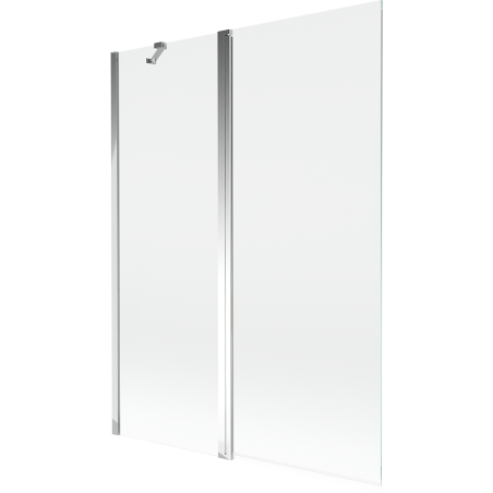 Mexen Mist paravan de baie 2-canate 130 x 150 cm, transparent, crom - 8A9-130-011-01-00