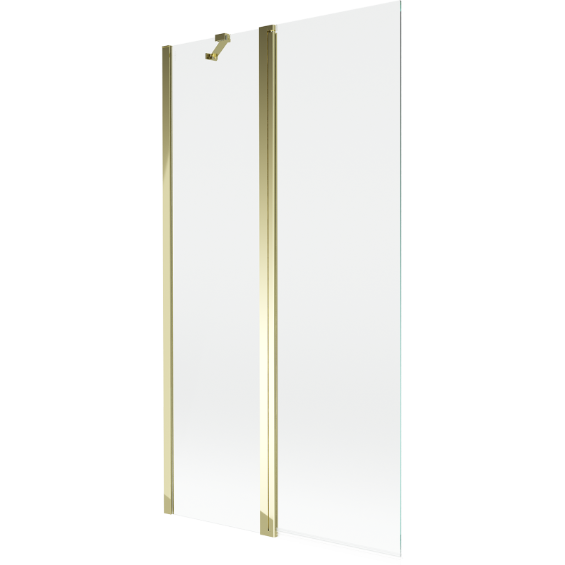 Mexen Mist 2 szárnyú fürdőkádparaván 100 x 150 cm, átlátszó, arany - 8A9-100-011-50-00