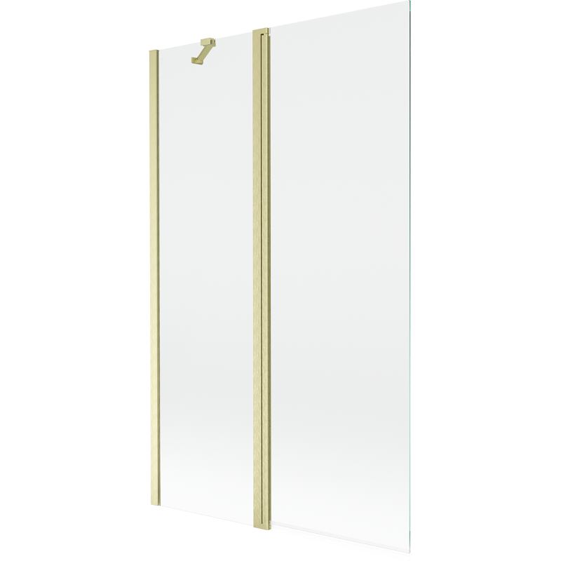 Mexen Mist kétszárnyú kádparaván 110 x 150 cm, átlátszó, arany szálcsiszolt - 8A9-110-011-55-00