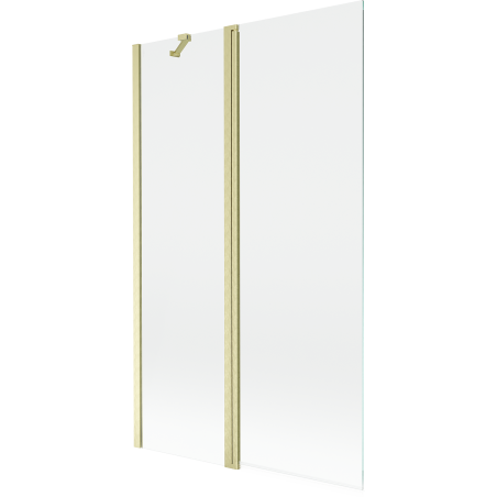Mexen Mist paravan de baie cu 2 uși 110 x 150 cm, transparent, auriu periat - 8A9-110-011-55-00