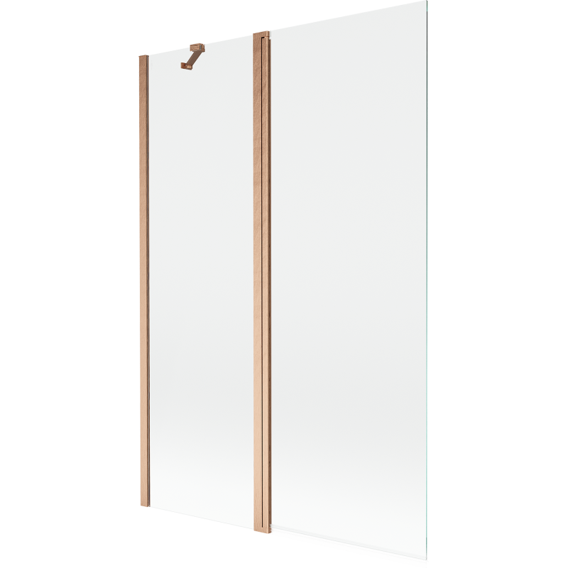 Mexen Mist paravan de duș cu 2 uși 120 x 150 cm, transparent, cupru periat - 8A9-120-011-65-00