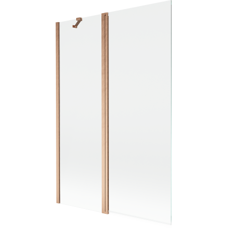 Mexen Mist paravan de duș cu 2 uși 120 x 150 cm, transparent, cupru periat - 8A9-120-011-65-00