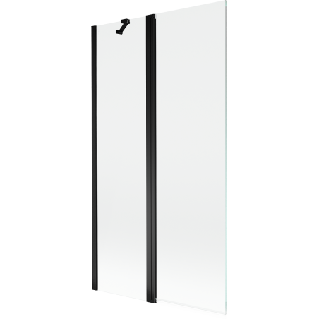 Mexen Mist 2-szárnyas zuhanyfal 100 x 150 cm, átlátszó, fekete - 8A9-100-011-70-00