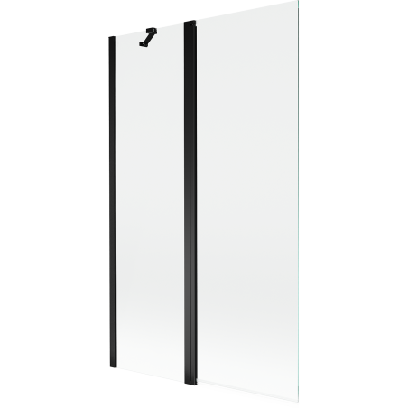 Mexen Mist paravan pentru cadă de baie cu 2 uși 110 x 150 cm, transparent, negru - 8A9-110-011-70-00