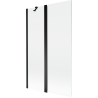 Mexen Mist paravan de duș 2 canaturi 110 x 150 cm, transparent, negru - 8A9-110-011-70-00