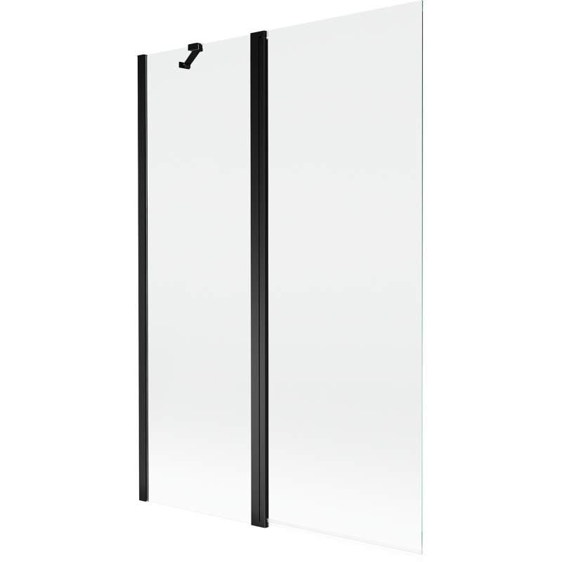Mexen Mist 2-szárnyú zuhanyfal, 120 x 150 cm, átlátszó, fekete - 8A9-120-011-70-00