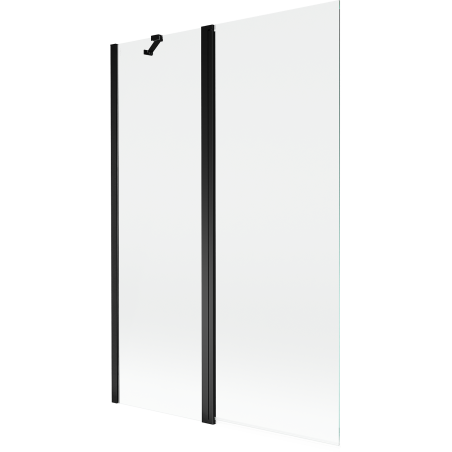 Mexen Mist 2-szárnyú zuhanyfal, 120 x 150 cm, átlátszó, fekete - 8A9-120-011-70-00