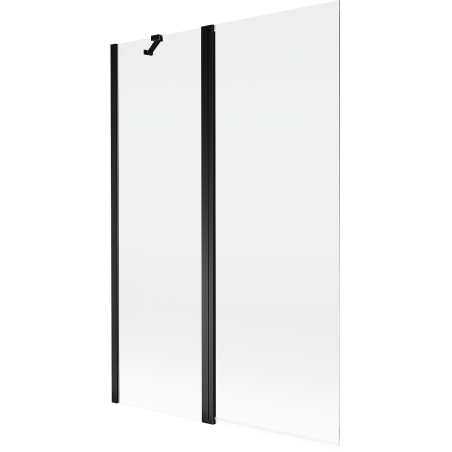 Mexen Mist paravan pentru cadă 2-arii 120 x 150 cm, transparent, negru - 8A9-120-011-70-00
