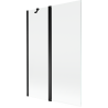 Mexen Mist paravan pentru cadă 2-arii 120 x 150 cm, transparent, negru - 8A9-120-011-70-00